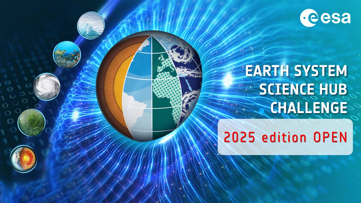 🏅Get ready for the Earth System Science Hub Challenge:
A call for participation is open, details available at bit.ly/4fgAcde
The opportunity is for universities offering Master’s or PhD programmes in Earth Observation (EO), Environmental Science and Remote Sensing.
