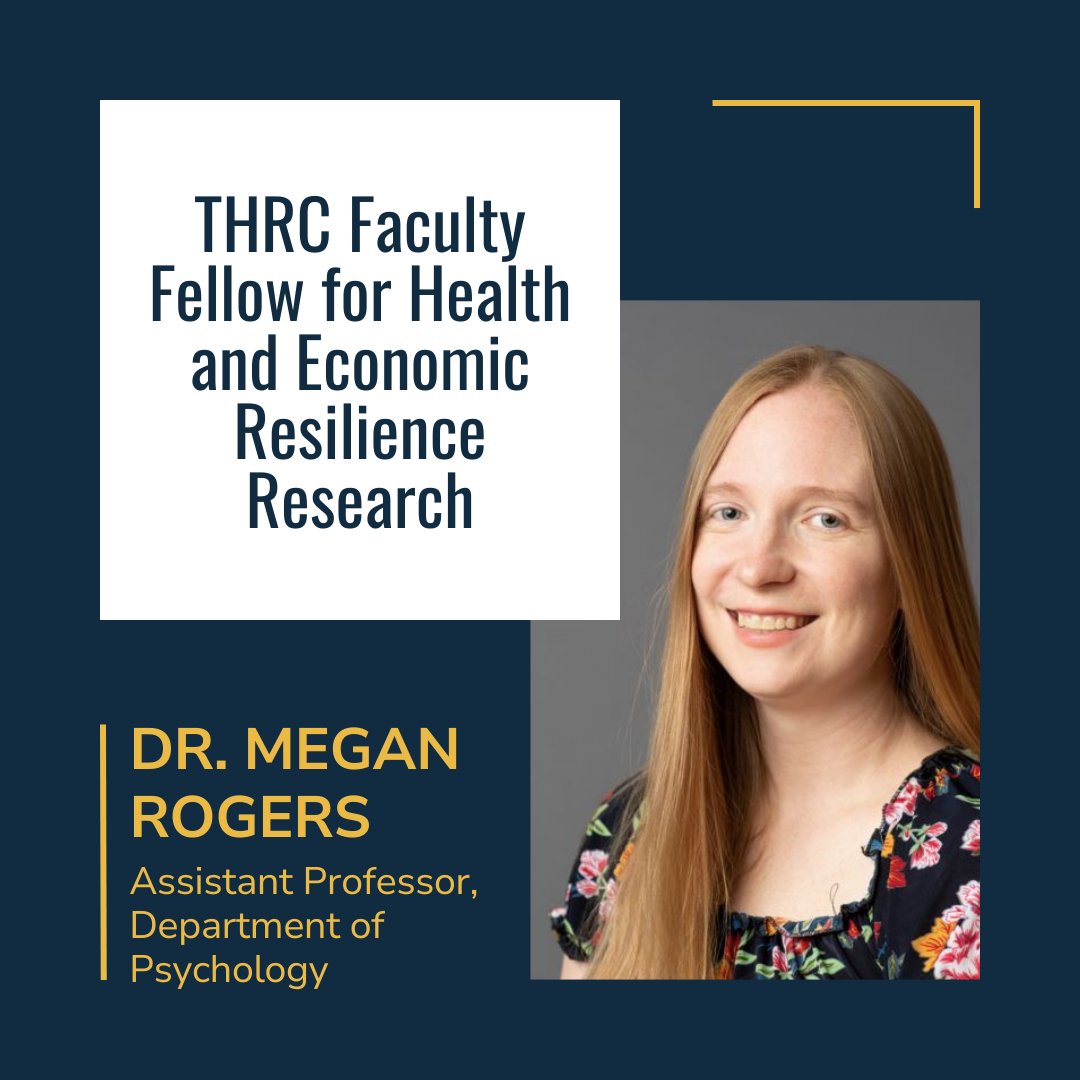 THRCtxst's tweet image. Meet @megan_l_rogers, THRC Faculty Fellow for Health &amp;amp; Economic Resilience Research! An expert in suicide &amp;amp; #mentalhealth, she's recognized among the top 2% Scientists in the World by @Stanford &amp;amp; joins us to develop interventions for suicidal thoughts &amp;amp; behavior. #TxStateResearch