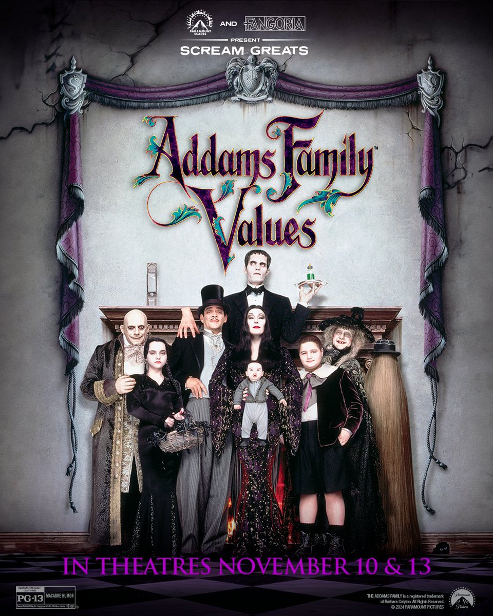 Cinemark's tweet photo. Addams Family Values is back in theatres for a limited time!

Join us: https://t.co/6McpnNgGva https://t.co/FxEVEapWD5