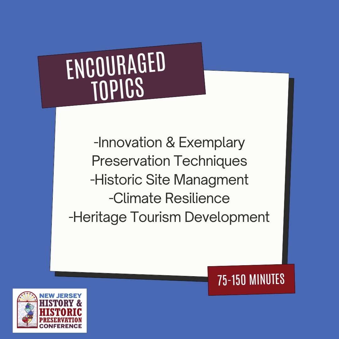 NJ History and Historic Preservation Conference tweet media