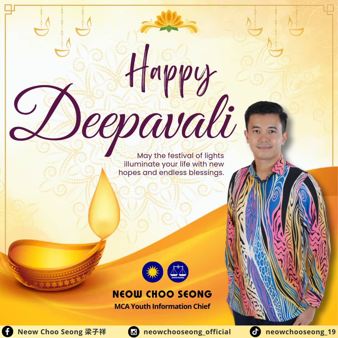 Wishing everyone a bright and joyful Deepavali! May this Festival of Lights bring happiness, peace, and prosperity to all. Happy Deepavali!