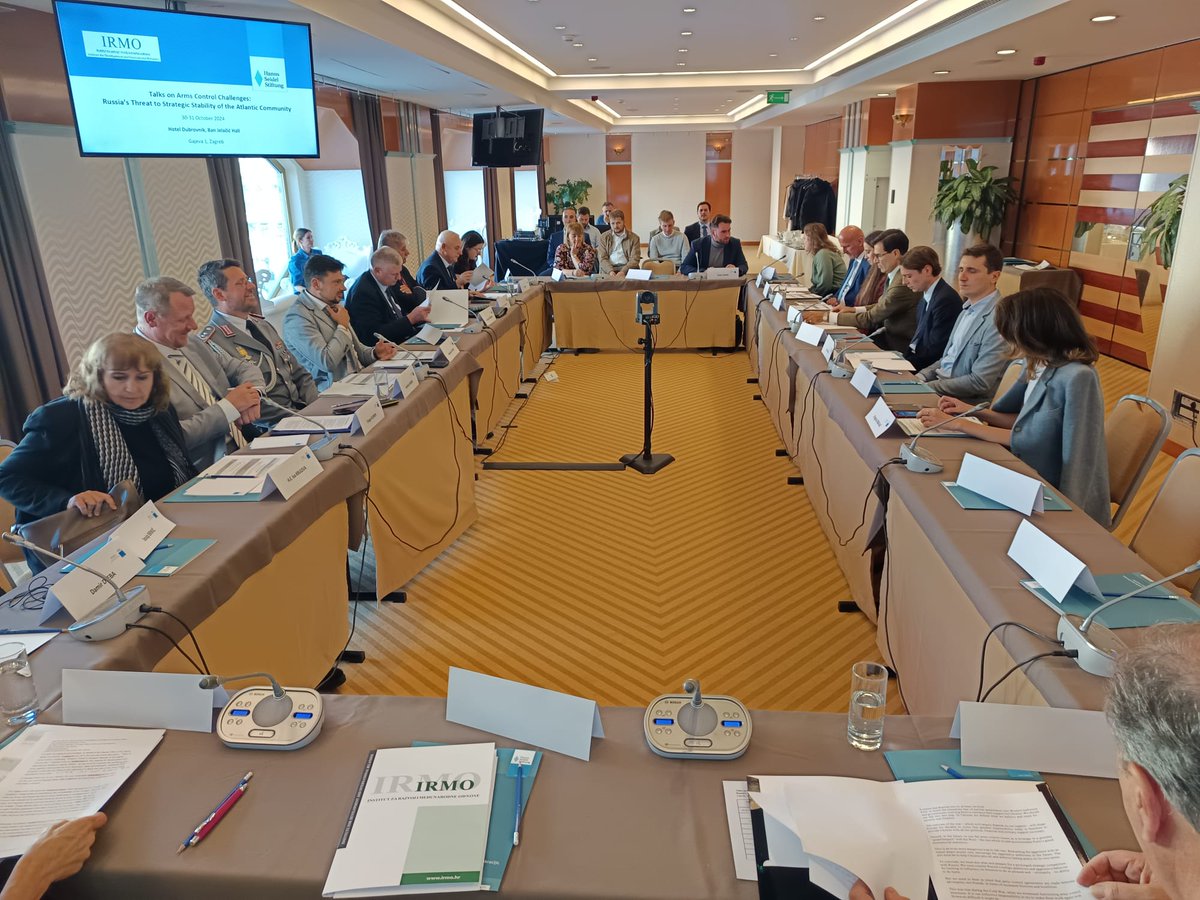 Privileged to address the participants of the Talks on Arms Control Challenges: Russia's Threat to Strategic Stability of the Atlantic Community, organised by <a href="/seidel_hanns/">HannsSeidelStiftung</a> in #Zagreb &amp; <a href="/irmo_hr/">IRMO</a> 
✒️📄 Arms control mechanisms remain one of the key peace instruments at our disposal