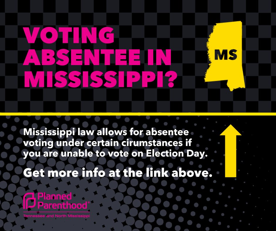 If you're in Mississippi and can't vote on Election Day, you can vote absentee if you meet the eligibility requirements, but the process has several steps and it can get confusing. Here's what you need to know, and if you have more questions go to sos.ms.gov/absentee-votin….