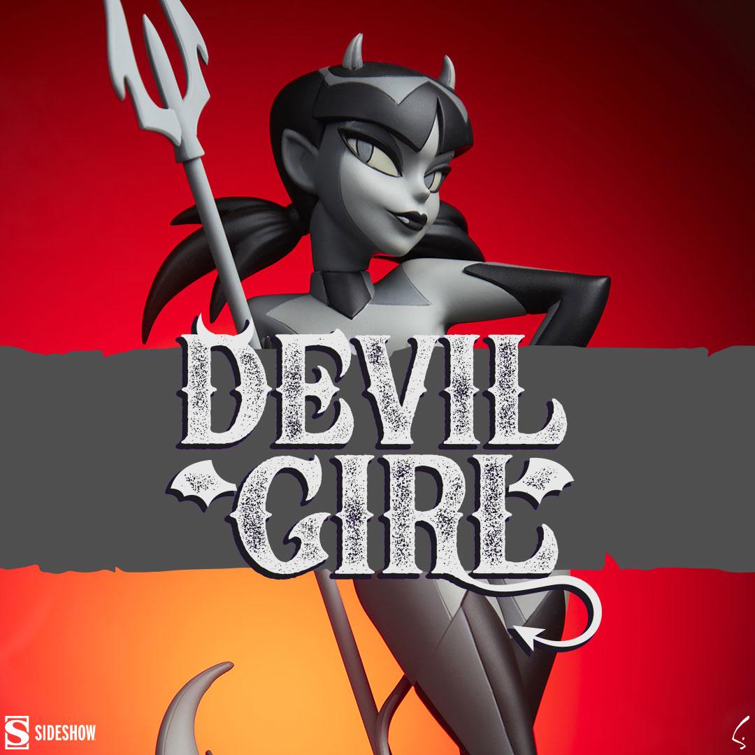 DEVIL GIRL Statues by Sideshow スタチュー Devil Girl (Purple and Green Variant) by Sideshow