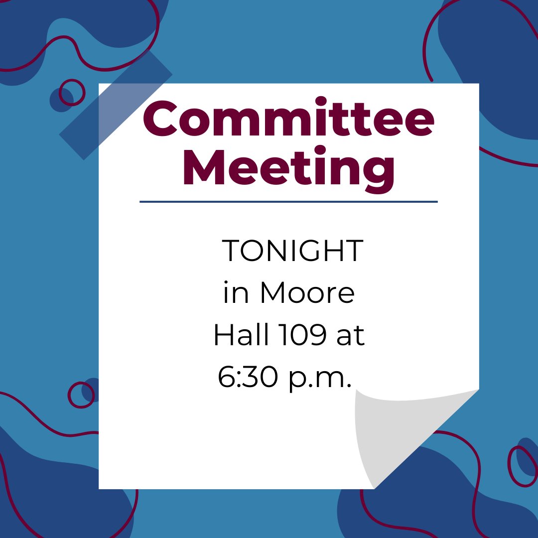 Hope to see you all at the committee meeting in Moore 109 at 6:30 p.m.

#cmuprssa #prpros
