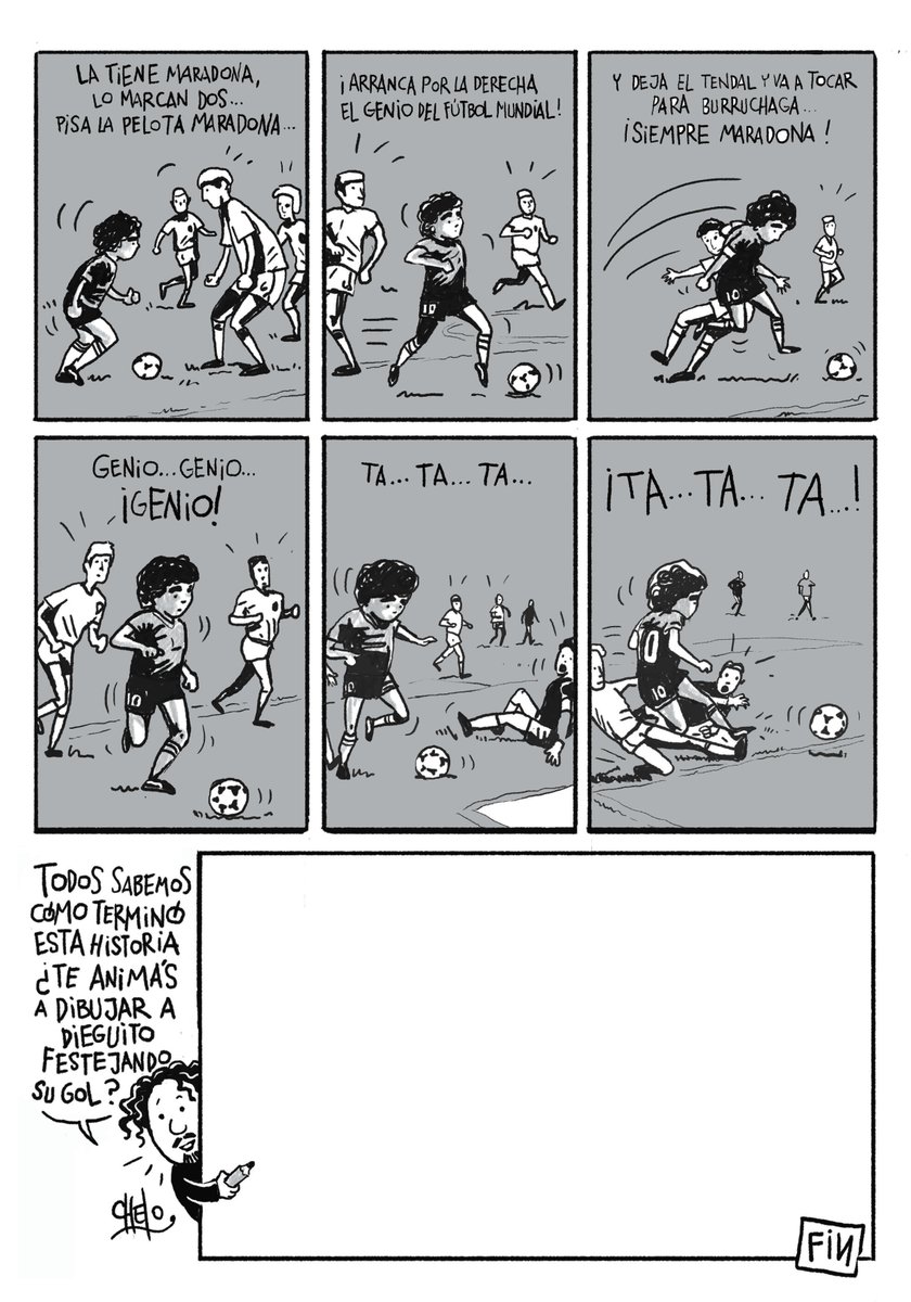 En el cumple del más grande, DIEGO MARADONA, te dejo esta historieta del mejor gol del mundo para que la bajes y la completes... ¿Te animás?
#diegoarmandomaradona
#DiegoEterno
#diegomaradona
#Maradona
#historietaargentina
#comics