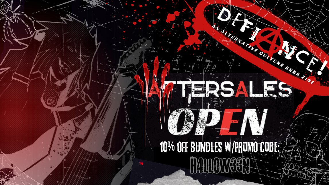 . . . I N T E R C E P T I N G . . . 
. . . S I G N A L . . .

Happy Halloween ghosts, ghouls and portal hoppers too! Here's a sweet treat just for you: 10% OFF ALL BUNDLES starting now and through the weekend!
💥Buy Now: defiancezinekrbk.bigcartel.com
🎃Promo Code: H4LL0W33N