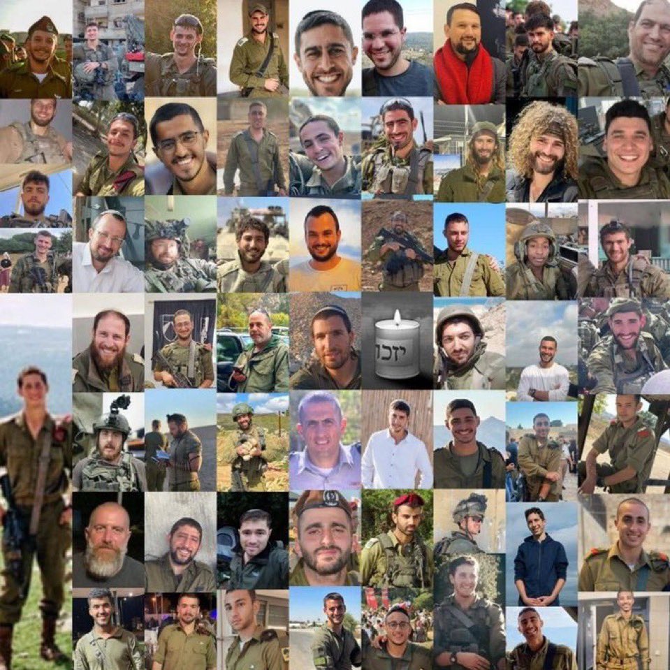 JerusalemNews1's tweet photo. The fallen IDF soldiers this October. 💔
Each one has a family.
Each one is a hero.

https://t.co/etce3SVwkF
#Israel #Jewish #Antisemitism #Hamas #Hezbollah #Iran #Lebanon #IDF #BringThemAllHome #SupportIDFVeterans @IDF @LTCPeterLerner @IDFSpokesperson @LTC_Shoshani @JoelLeyden