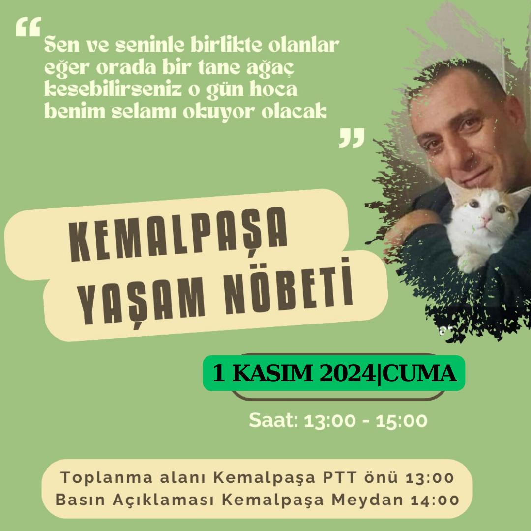 Taleplerimizle birlikte yaşam nöbetindeyiz. 

Bu hafta yaşam nöbetimizi Kemalpaşa’da gerçekleştireceğiz ve Kemalpaşa Ptt şubesinden tutsak arkadaşlarımıza mektuplarımızı yollayacağız!

1 Kasım 2024 Cuma
Toplanma Kemalpaşa Ptt Önü: 13.00 
Basın Açıklaması: Cami Meydanı:14.00