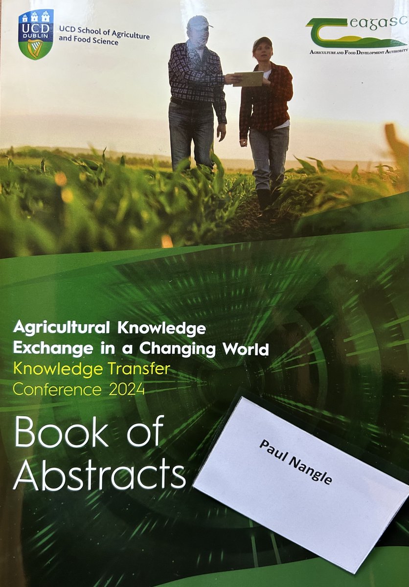 Paul Nangle presented his minor thesis research, Who Does the Farming Community See as a Credible Mental Health Speaker? at the Teagasc Knowledge Transfer Conference. Inspiring day filled with insightful presentations on diverse research topics and impactful findings.