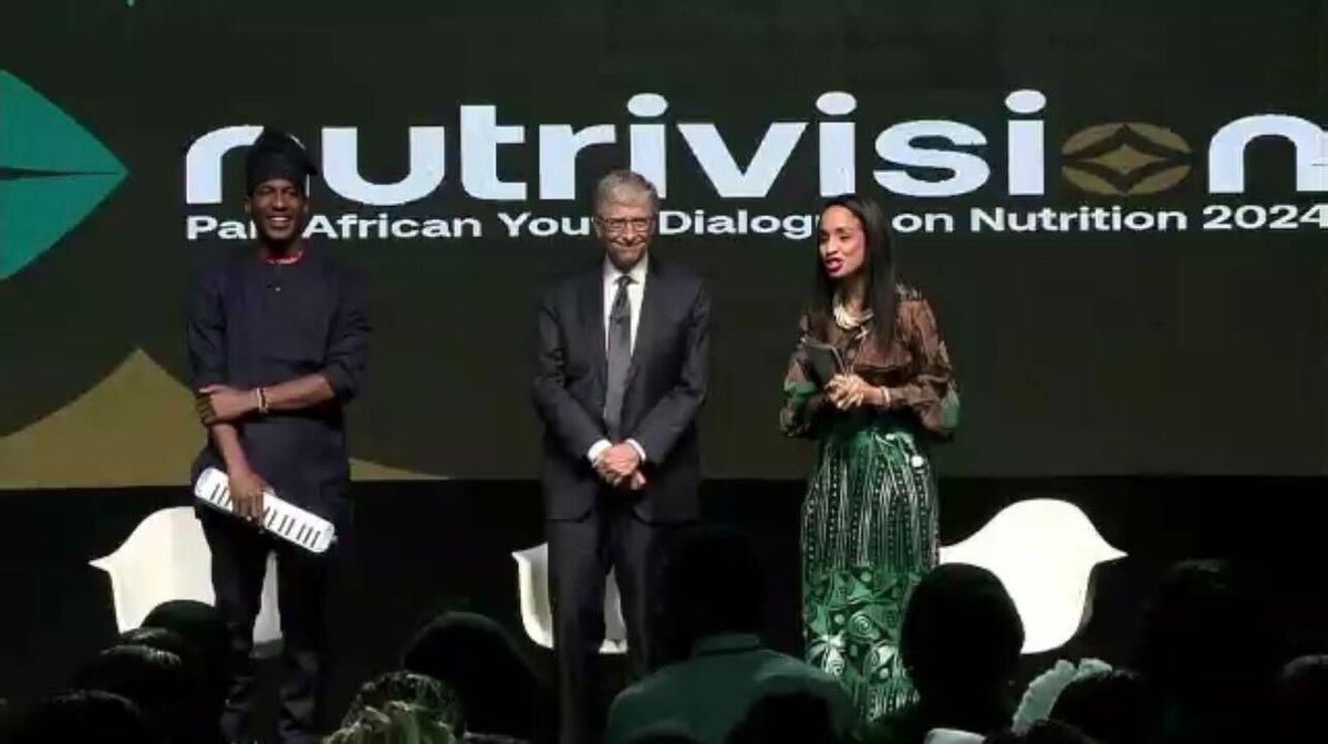 ONEinAfrica's tweet photo. Today is Africa Food Security and Nutrition Day. 🍽️

Earlier this year at #NutriVision2024, our CEO, @ndidiNwuneli  joined powerful voices to address the nutrition crisis across Africa.🌍

As @BillGates  said, "Malnutrition affects your brain… Even if you survive, you don’t do as well as you’re meant to do." 

Today and everyday, let’s be advocates for better practices, ensuring that every African child can reach their full potential. 🤝