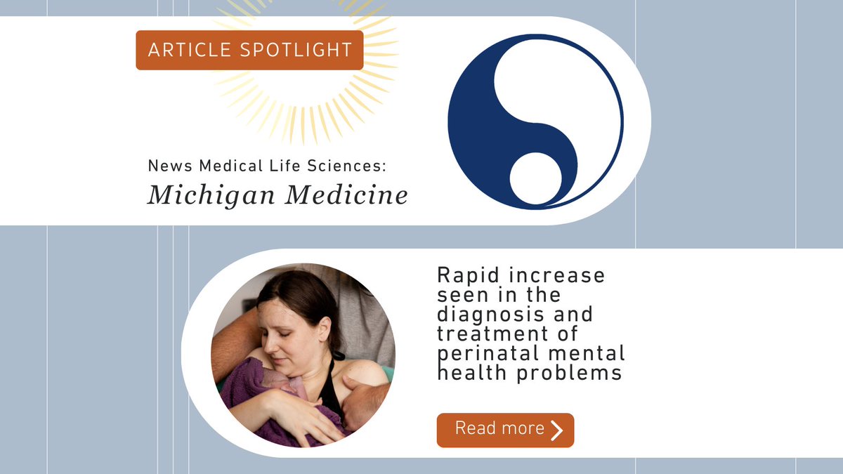 The rate of perinatal mood disorders in the U.S. has risen dramatically since 2008. Fortunately, rates of treatment with psychotherapy or medication also increased, suggesting more people receiving the care they need. Article: conta.cc/3YI3I5T
#MoodDisorders #MarceSociety