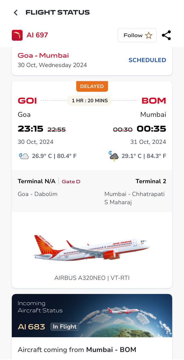 Not a paid post, but love this detailed widget by <a href="/airindia/">Air India</a>