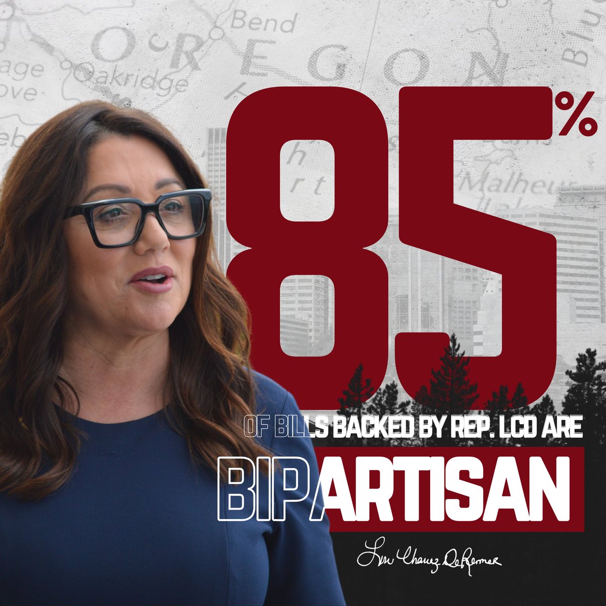 85% of the bills I’ve cosponsored in the 118th Congress have been bipartisan.

As the second-most bipartisan member of Congress, I’m proud to serve as an independent voice and deliver pragmatic results for #OR05.