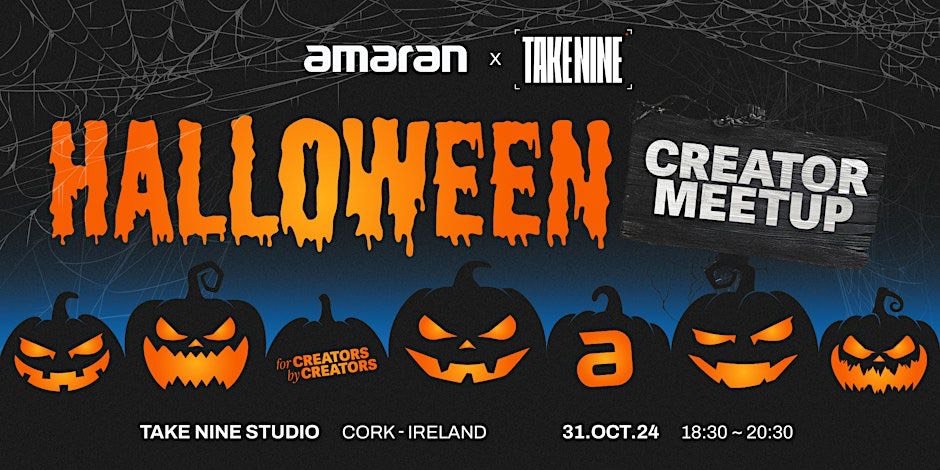 GUYS!

I will be taking part in the Amaran  x TAKE NINE Creator Meet Up TOMORROW in Cork, Ireland!

Tickets are FREE but you have to sign up fast! Come and say hi!

Tickets are enclosed below!

#gifted