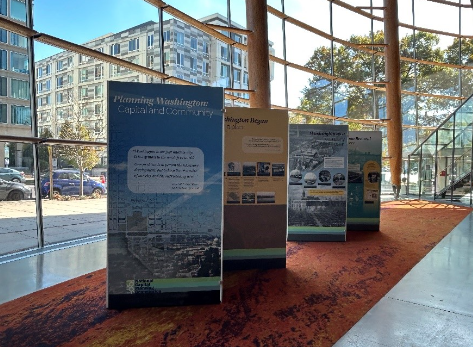 NCPCgov's tweet photo. @NCPCgov centennial exhibit is at @arenastage to 12/3. Join 4 free November DC Design Tours of SW Washington’s planning and architectural history. First is this Sat, 11/2! @SWBID @dcpl https://t.co/IsaV5MrQ5e https://t.co/BLH6JCTFmw