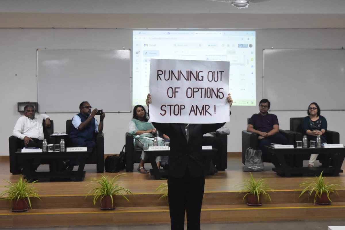 reactgroup's tweet photo. 🌍 Last week’s #AMR symposium at @xim_university  brought students & professionals together to tackle global challenges of #AntimicrobialResistance. Participants from Governance, Sustainability, Law, Commerce & ICMR Bhubaneswar explored how antibiotic misuse fuels resistance worldwide. Speakers included our ReAct Asia Pacific's colleagues. 

An engaging evening session highlighted AMR’s impact in India 🇮🇳, Indonesia 🇮🇩, Zambia🇿🇲, Sweden 🇸🇪,  Pakistan 🇵🇰, with students proposing innovative policy solutions. Their work showed the power of multidisciplinary collaboration in mitigating AMR! #OneHealth #AMRYouthSummit #AMRAction