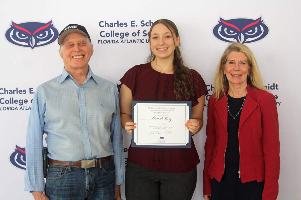 $1,000 First Place Winner: 
Hannah King, Department of Geosciences
"Evaluating Tidal Impact on Beach Morphology"
Advisor: Tiffany Roberts Briggs, Ph.D. <a href="/FAU_Coastal/">Coastal Studies Lab @ FAU</a>