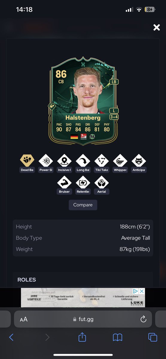 Eawitter6's tweet photo. @FUTBIN Love him!! 96 💚🤍🖤 https://t.co/ltBcjXsRQS