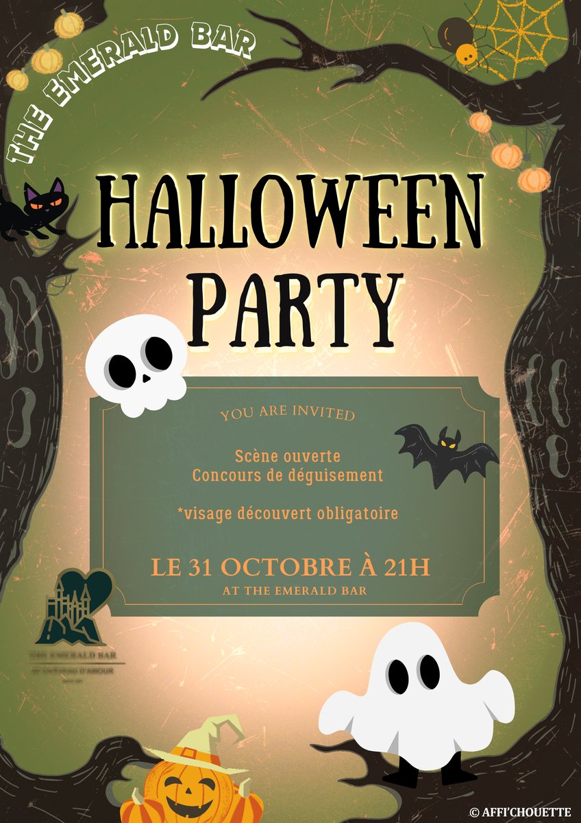 Vous êtes conviés à la soirée Halloween de l’Emerald Bar 👻
Venez avec votre plus beau ou plus horrible déguisement 👀
#GTARP 
#GTAV 
#losplantos 
#Halloween
