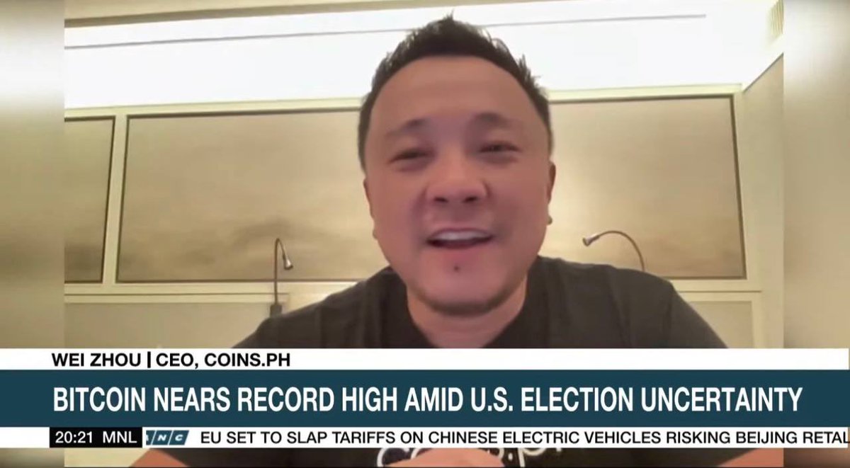 Just went on TV in PH to reiterate the my 100k call for Bitcoin and to explain how a Trump win can provide the rocket fuel for us to get there.