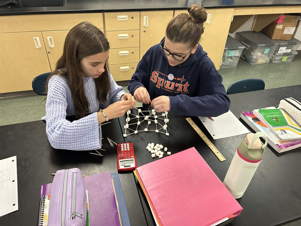MrsKristiKing's tweet photo. Day 1 with some of the Honors Science 7 groups working on their seismic safe structures. https://t.co/N3QIcKFoZ8
