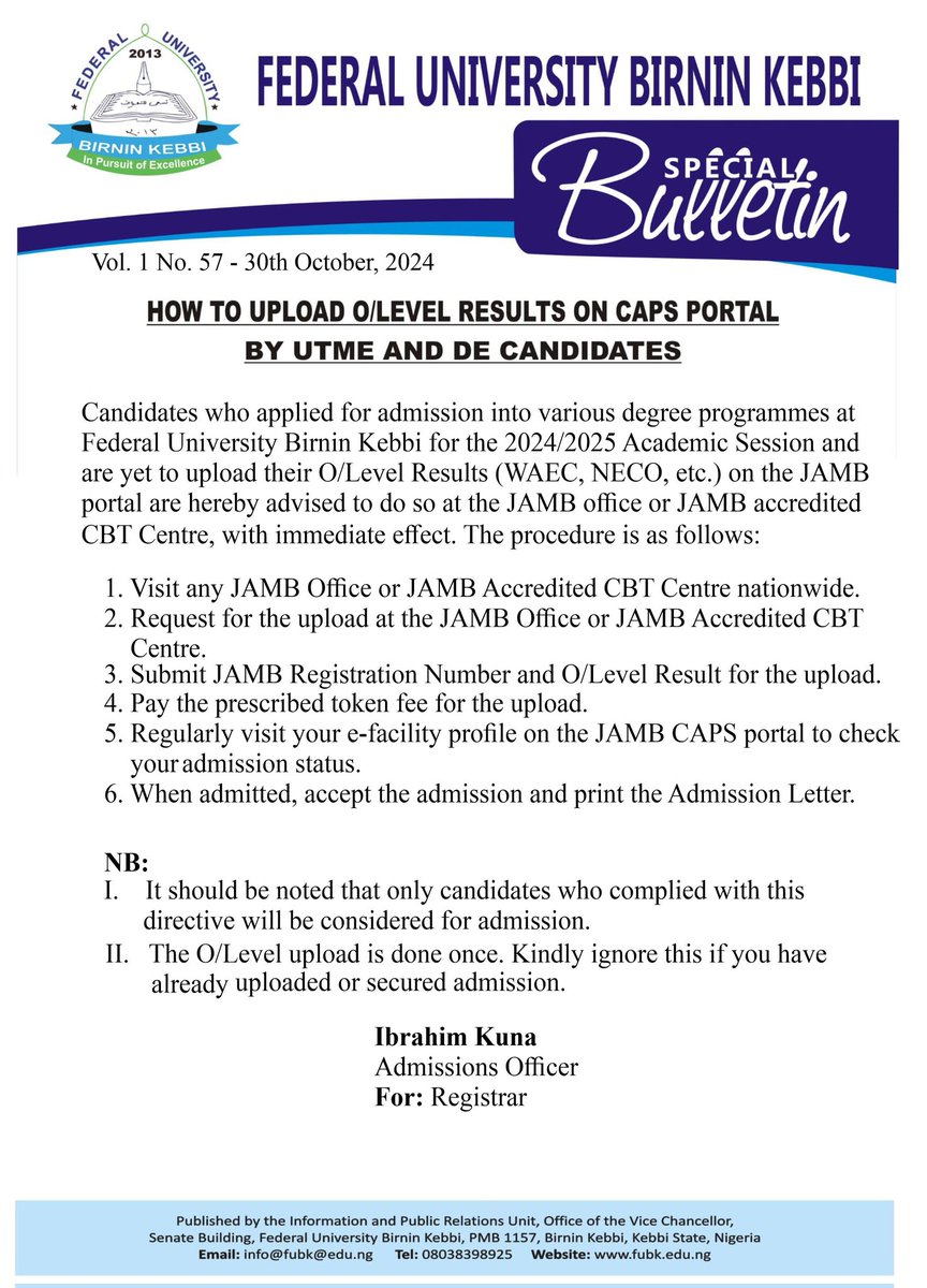 Federal University Birnin Kebbi tweet media