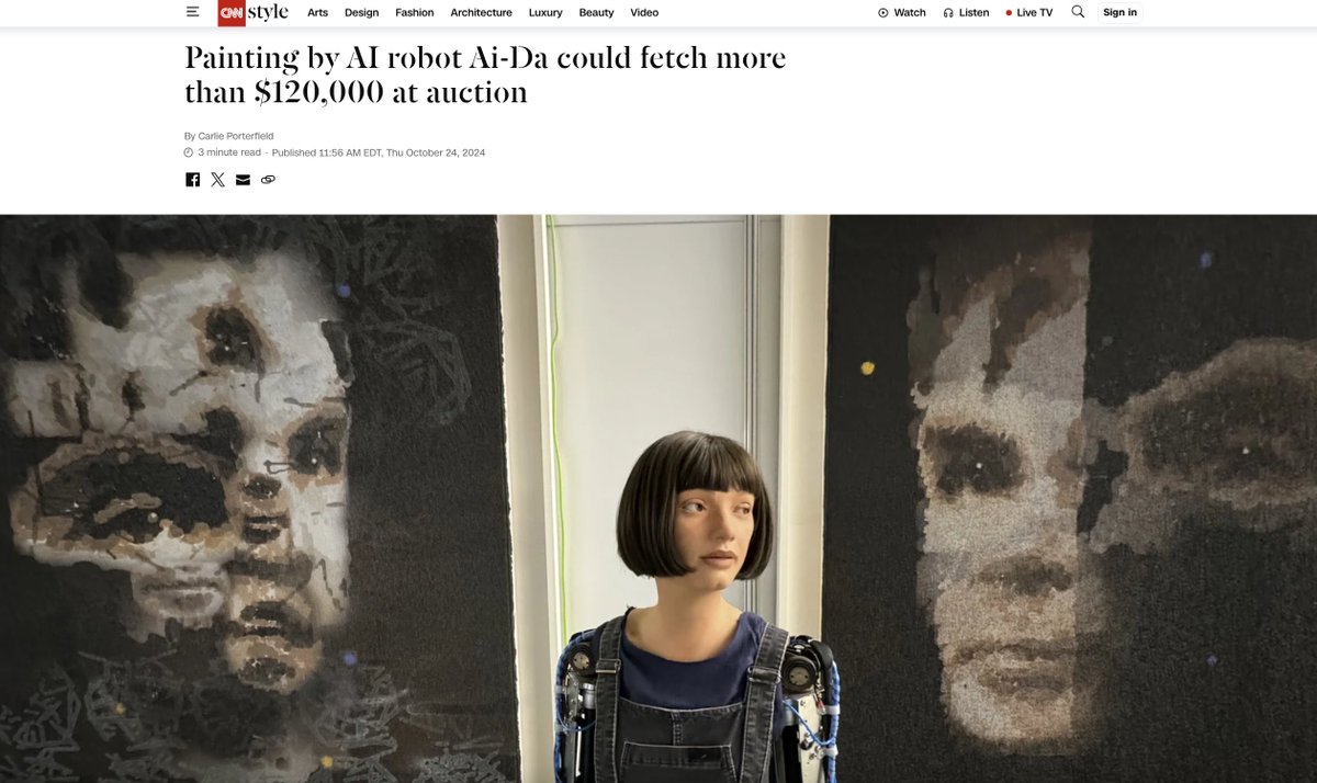 vivalasatoshi's tweet photo. @kepochnik undervalued ai meme with market cap under 1M   
$AIGOD      
CA: AwptL2WRgSKXYpgg7vkKKw5GmRr8SjW8vDYFoYoUpump     
“AI God" by Ai-Da will be auctioned at @Sothebys from Oct 31 - Nov 7, 2024.  

$catgf #ai #aimeme #aiart #memecoin #meme $fiji $goat $wmm $giga $doge $pepe $ct100 https://t.co/57zESaGibK