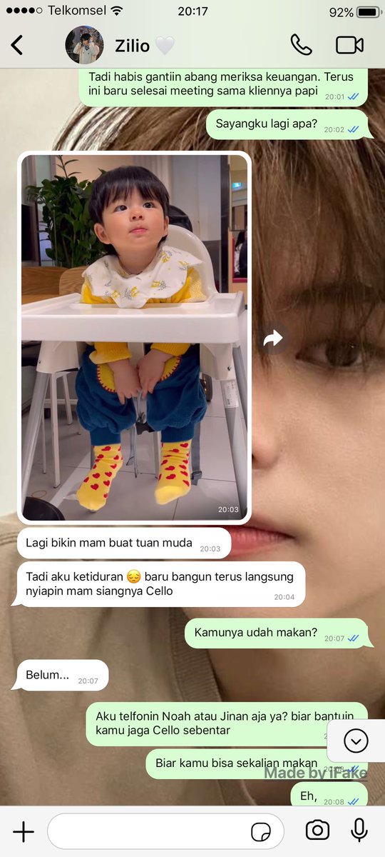 zeskyverse's tweet photo. ─2min #loulioverse two tweets! 

'What if... mereka MNKH dn pnya 1 anak ' https://t.co/4oF6oTO2My