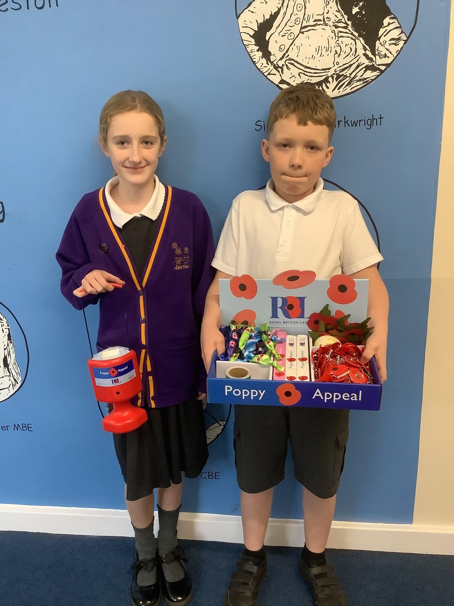 Our Y6 children will be selling poppies from tomorrow. <a href="/PoppyLegion/">Royal British Legion</a> #poppyappeal #RemembranceDay