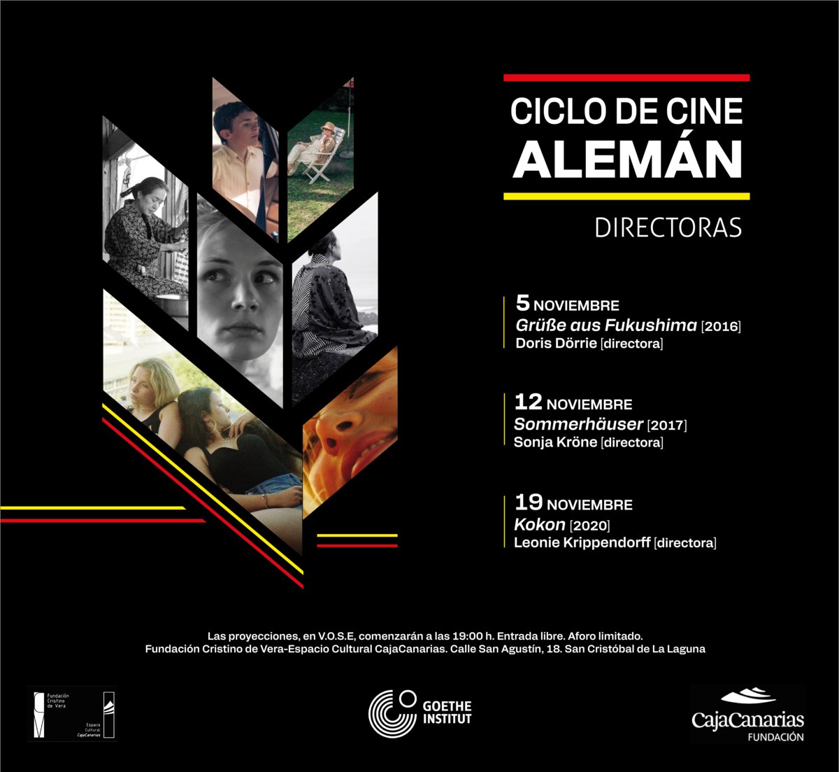fcristinodevera's tweet photo. Ciclo de cine #alemán, en @fcristinodevera-Espacio Cultural @CajaCanarias, en colaboración con el Goethe Institut-Madrid @GIMadrid |  Martes 5 NOV | 19.00 h | Grüße aus Fukushima [2016] | Doris Dörrie | V.O.S.E | Entrada gratuita | Aforo limitado. +info:https://t.co/tIqiVsXEQp https://t.co/lCA09vcKsL
