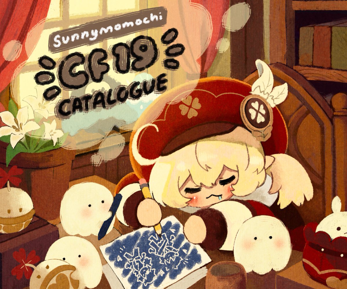 sunnymomochi's tweet photo. Posting my CF19 catalogue here hehe ヽ(；▽；)ノ
It's been awhile since i open preorder for con,shares are greatly appreciated! >w<

Table K-51a (both day)
PO form: https://t.co/uOAHcVjKuY

#Comifuro19Catalogue #CF19 https://t.co/xw5RF91ZfP