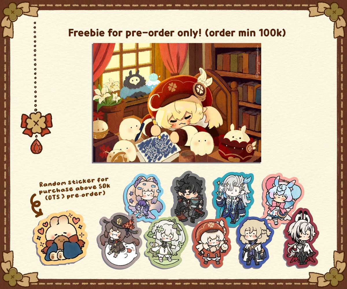 sunnymomochi's tweet photo. Posting my CF19 catalogue here hehe ヽ(；▽；)ノ
It's been awhile since i open preorder for con,shares are greatly appreciated! >w<

Table K-51a (both day)
PO form: https://t.co/uOAHcVjKuY

#Comifuro19Catalogue #CF19 https://t.co/xw5RF91ZfP