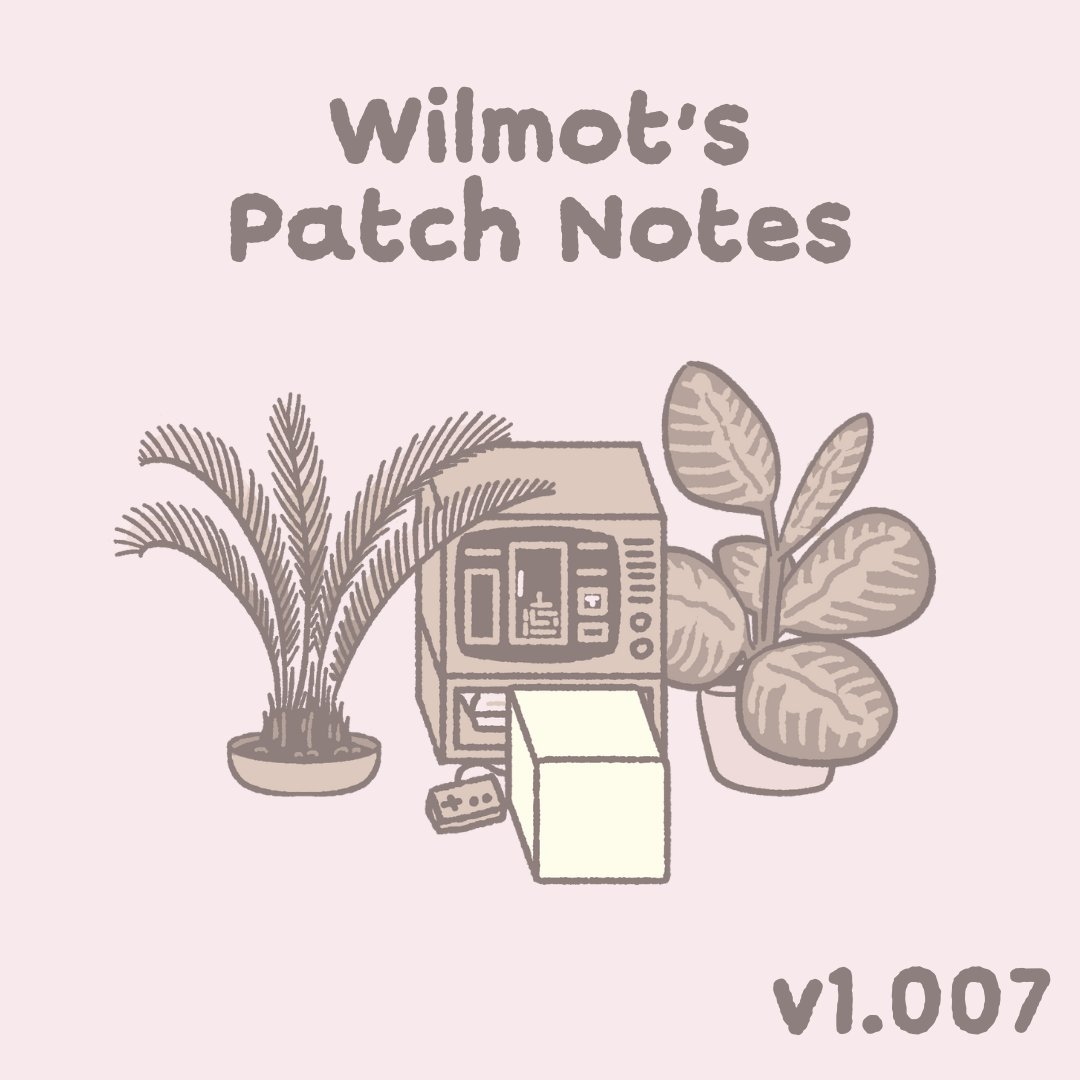 Wilmot &amp; the team have put out a lil update with bug fixes &amp; some bits &amp; bobs. 🧰

Read the full patch notes: bit.ly/4f58WOQ