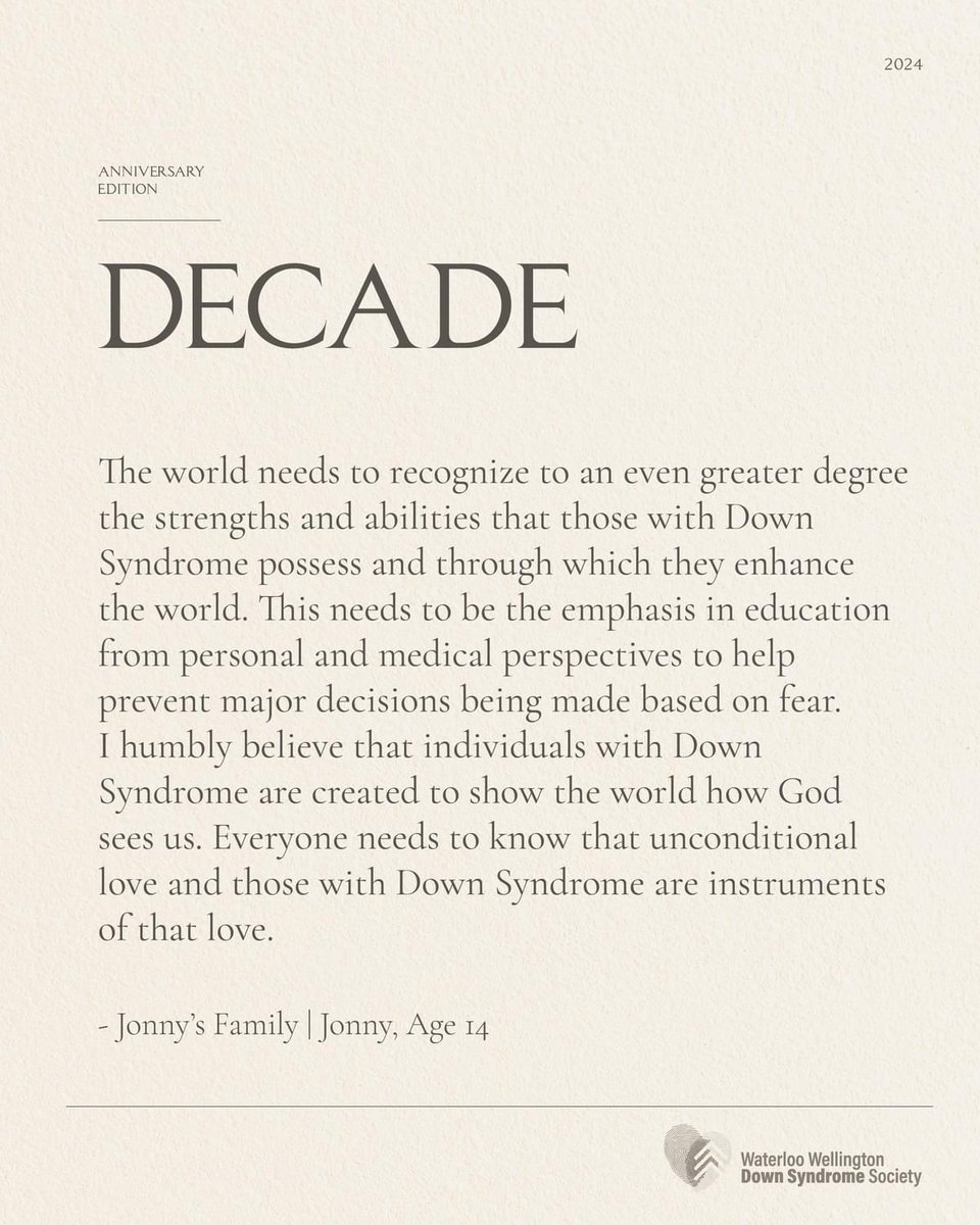 Decade | Jonny
#downsyndrome #DownSyndromeAwarenessMonth #Decade