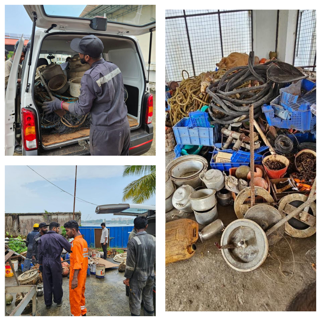 CifnetH's tweet image. In CIFNET Kochi, as part of #Swachhataspecialcampaign 4.0, Main phase, miscellaneous scraps were segregated and shifted from the Institutional vessel M V Prashikshani store to the office campus on 29.10.24&amp;amp;30.10.24 for disposal.
#SBD2024 #SHS2024 #PIB
@FisheriesGoI 
@JSFisheries