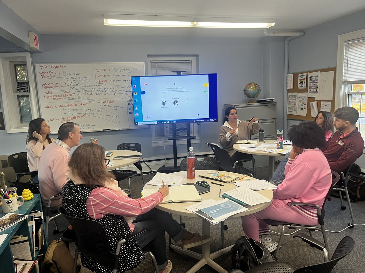 ec_higgins's tweet photo. Dr. Taraz shared student thinking from her DLI Statistics class in our learning group morning PD sessions today  👍  @WoosterSchl https://t.co/DShFjnQffo
