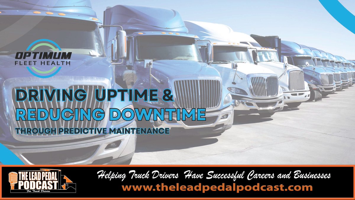 theleadpedal's tweet image. Have you thought of using technology to help predict when maintenance is due on your truck? As an owner operator it could be a game changer! WATCH HERE youtu.be/HsbdyAzJ2bw?si… #predictablemaintenance #technology #owneroperator #trucking #theleadpedalpodcast