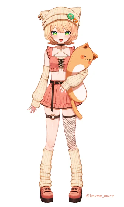 個人Vtuberのみるまめちゃん(@ mame_game3)の新モデルを担当させていただきました!表情がすっごく可愛いのでぜひ動いてるところを見てください!お披露目配信 