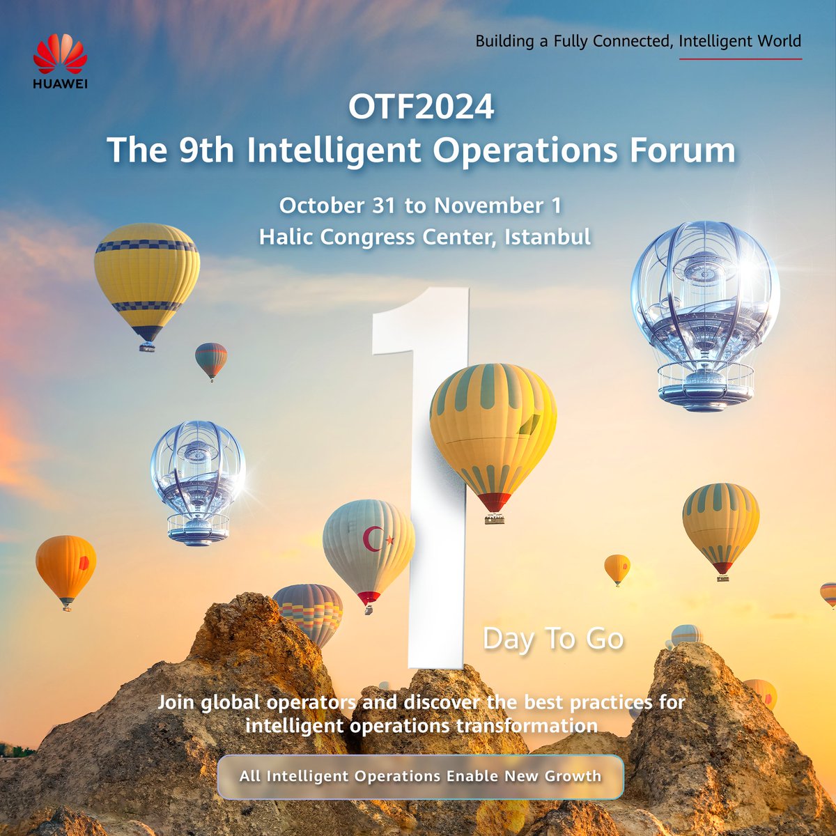 The 9th Intelligent Operations Forum 2024 is around the corner! Join us for #OTF2024 from 31st October to 1st November. Take a deep dive into how operators are unlocking new revenue streams through intelligent operations. #HWOTF #AllIntelligentOperations huawei.com/minisite/otf20…