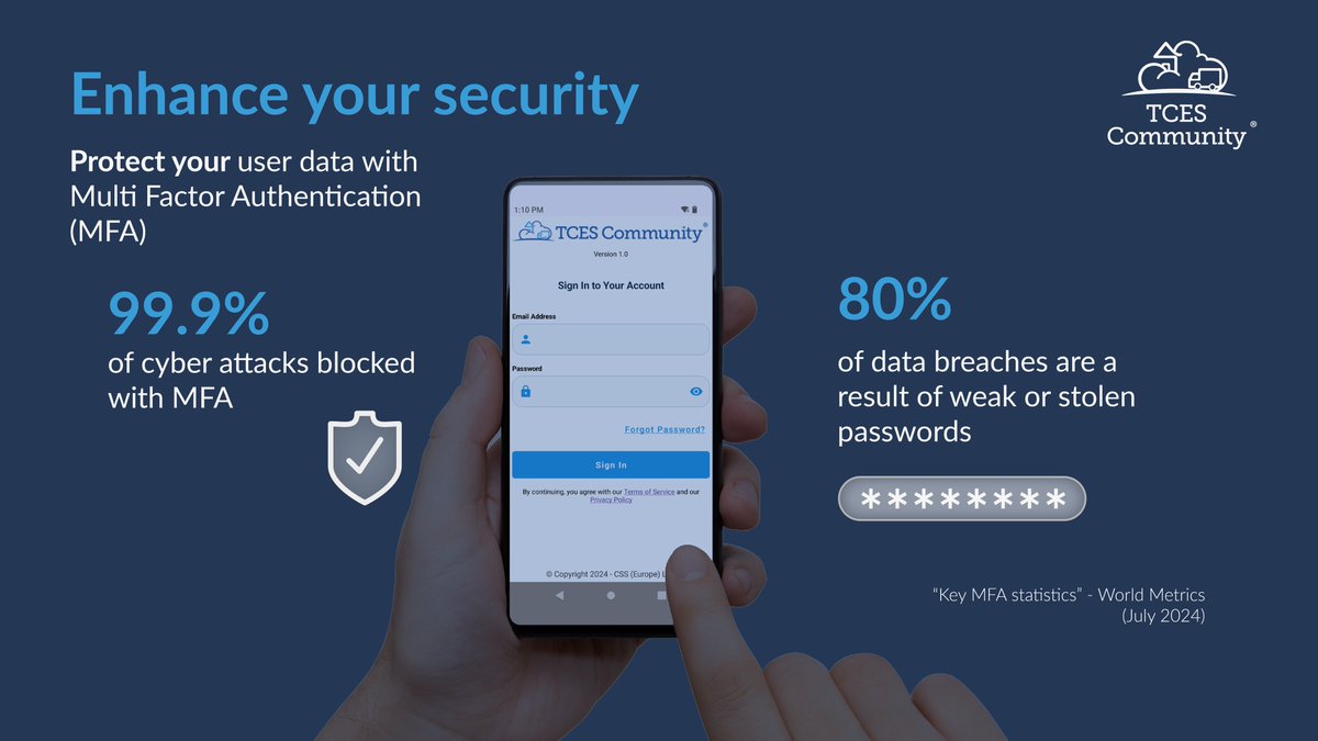 TCES_Community's tweet image. When utilising TCES Community obtain Multi-Factor Authentication (MFA) to protect your user data. 

MFA is an authentication method that requires a user to provide two identity verification factors enhancing security processes. 

bit.ly/3AskDQz

#MFA