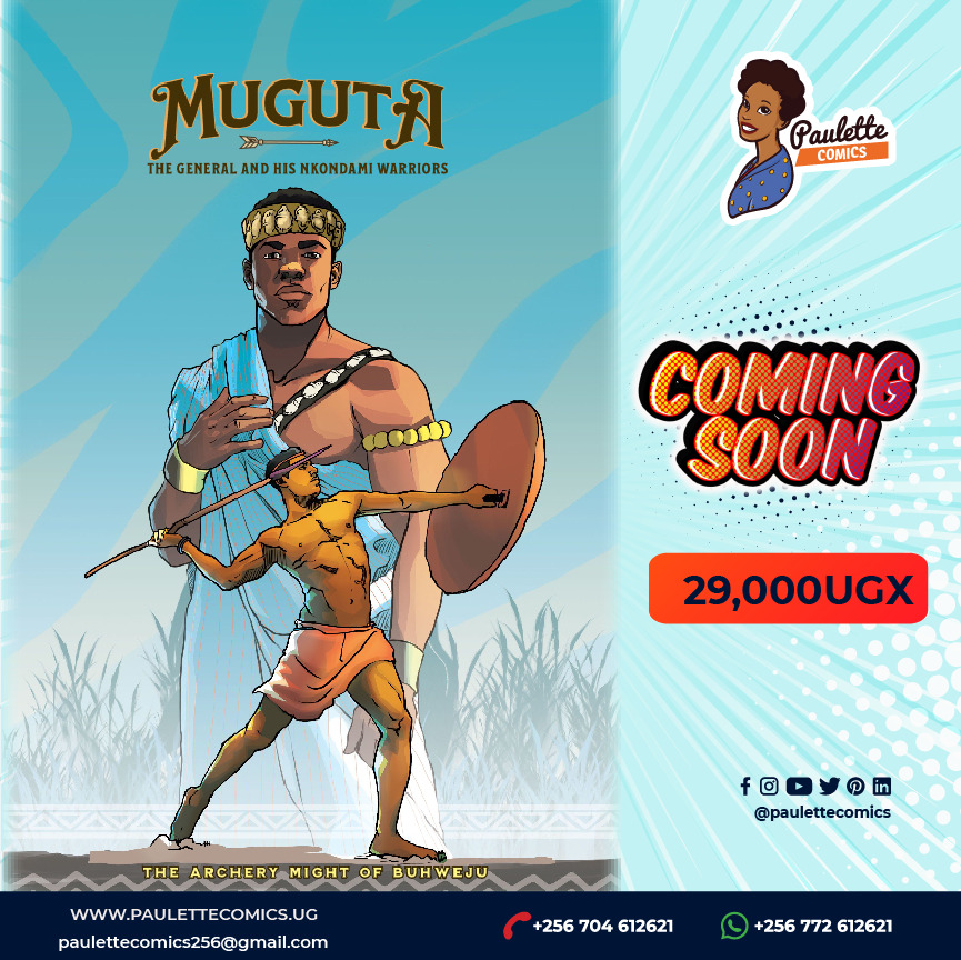Comic Book of The Week: Muguta 🪖🛡️🛎️

COMING SOON FROM PAULETTE COMICS!

#paulettecomics #uganda #buhweju #mbarara #ibanda