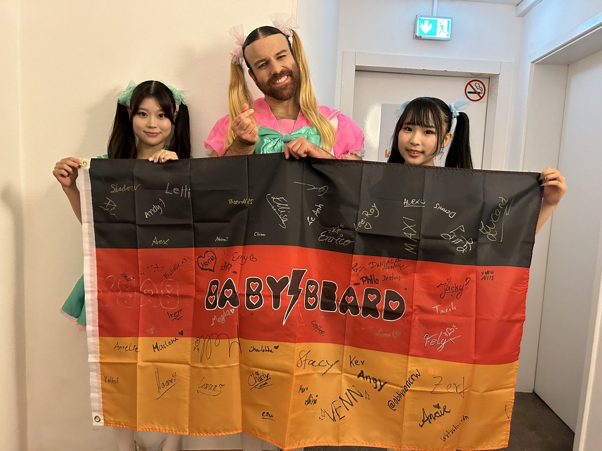 babybeard_japan's tweet photo. Thank you Berlin❣️
We hope to see you again soon 💚🩷🩵 https://t.co/DbW4jZHmHU