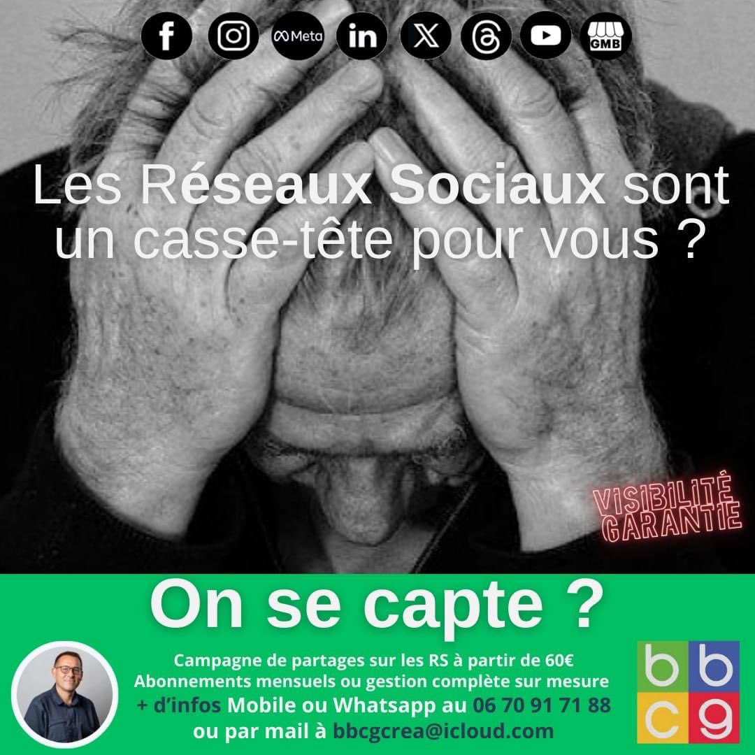 Erba_Event_67's tweet photo. LES RESEAUX SOCIAUX SONT UN CASSE-TÊTE POUR VOUS ?
Il vous manque le relais pour la #diffuser #partager #propager ?
✅ Campagne de partages sur les RS
✅ Formation réseaux sociaux et canva
+ d’infos Mobile ou Whatsapp au 06 70 91 71 88 https://t.co/7GuuDuDTGO