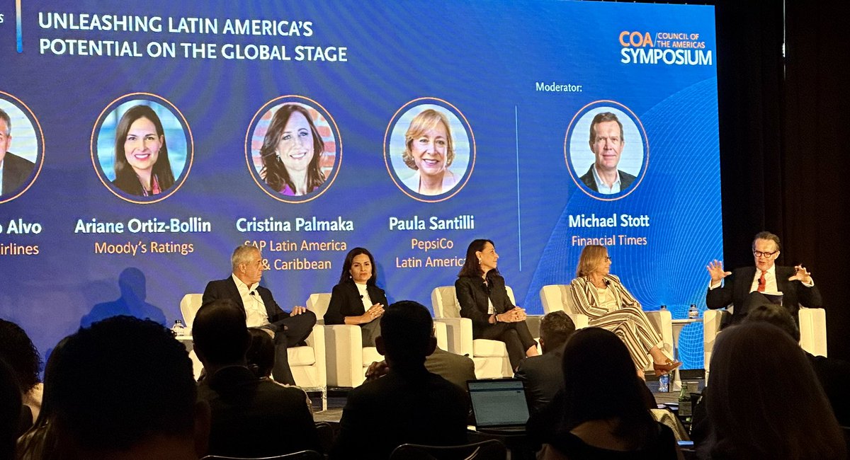 “Latin America is not only the strongest democratic region in the world, but it also has tremendous soft power: culture, music &amp; food. It is beloved globally,” says <a href="/mj_stott/">Michael Stott</a> of <a href="/FT/">Financial Times</a> at <a href="/ASCOA/">Americas Society/Council of the Americas</a> Symposium #BRAVOBiz