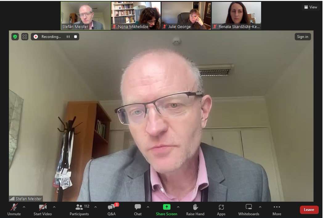 REUNIR_Horizon's tweet photo. 📢Happening now! #REUNIRwebinar by @GIP_ge 

🌍 Reflecting on Georgia’s Pivotal Elections: What’s Next? 

@B_Lebanidze @meistefan1 @NonaMikhelidze @jageorge discuss what these election results mean for Georgia's future, EU integration, &amp;stability in the broader region @HorizonEU https://t.co/vzo2nWms6E