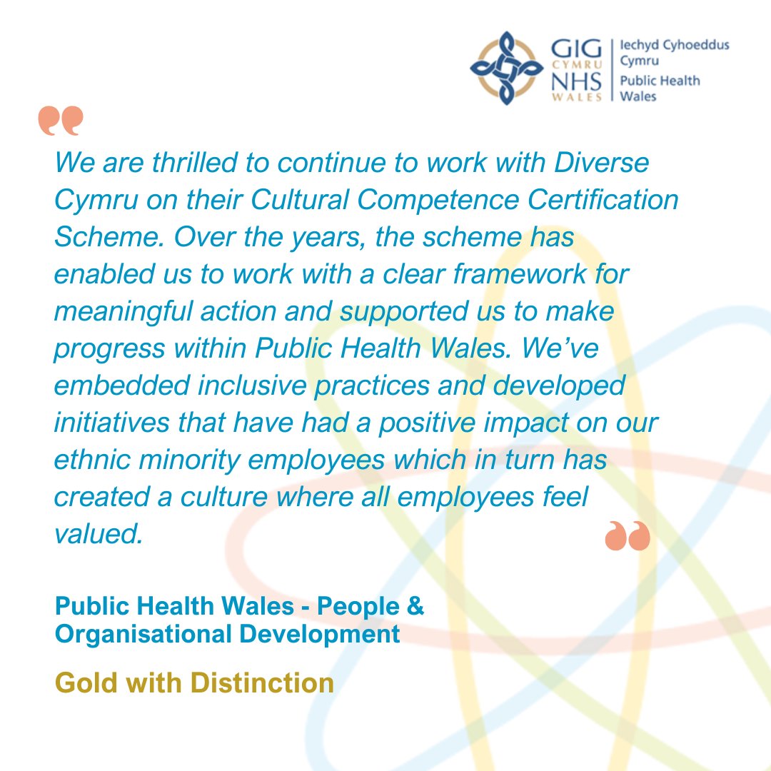 It's already been a whole week since our Cultural Competence Awards and Learning Day!

Join us in celebrating the award winners who showed progress this year, starting with the highest award of the day:

Gold with Distinction - <a href="/PublicHealthW/">Public Health Wales</a> People and Organisational Development