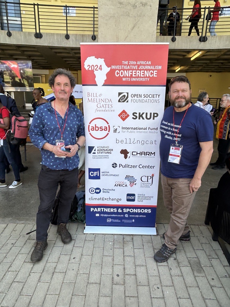 BathTR's tweet photo. #AIJC

@philchamberlain and @andy_rowell are at the 20th African Investigative Journalism Conference in Johannesburg this week.

They are looking forward to making new contacts and reconnecting with colleagues in the international investigative journalist network. https://t.co/itBlTtBmOw