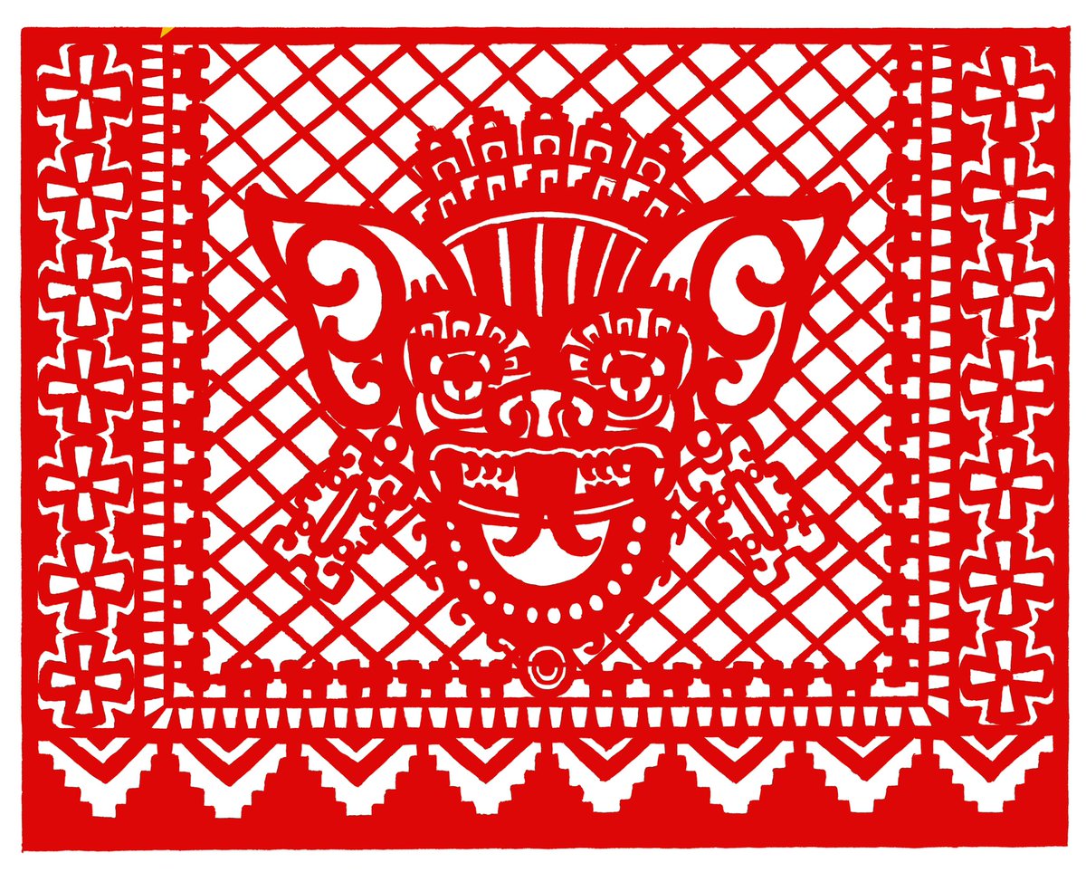 A new design for papel picado - the bat lord