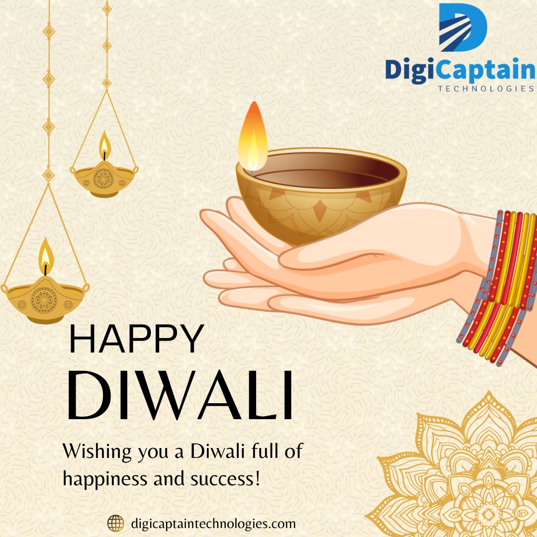 DigicaptainTech's tweet photo. DigiCaptain Technologies Wishing you a Diwali filled with light, joy, and prosperity!  

#Diwali
#FestivalOfLights
#HappyDiwali
#Diwali2024
#DiwaliVibes
#FestiveSeason
#DiwaliWishes #DigiCaptainTechnologies https://t.co/A46OKFcRcm